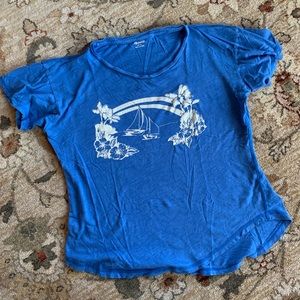 Madewell Vintage Tropical Print Graphic Tee